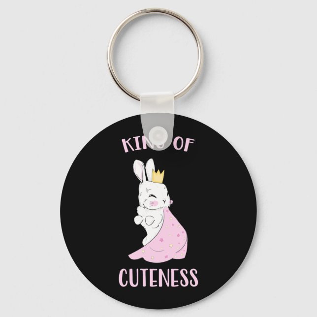 Rabbit King Of Cuteness Key Ring (Front)