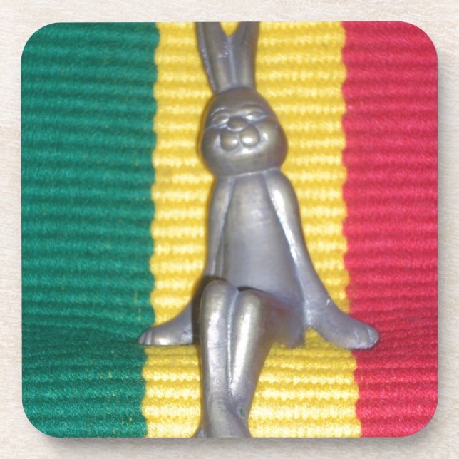 Rabbit Kingston Jamaica Glory Colours Coaster (Front)