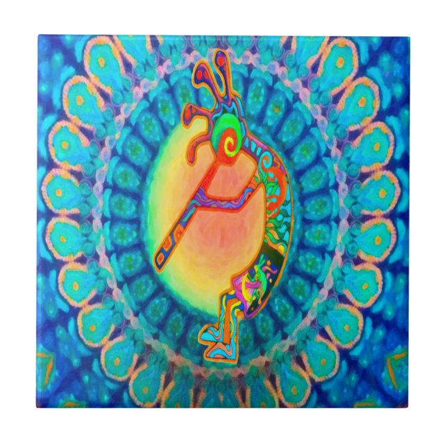 Rabbit Kokopelli Tile (Front)