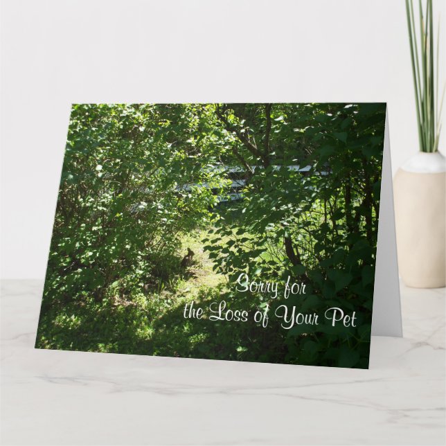 Rabbit- Loss of a Pet Card (Front)