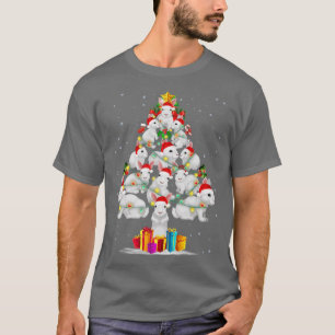 Rabbit Love Christmas Tree Light Hat Snow Santa Xm T-Shirt
