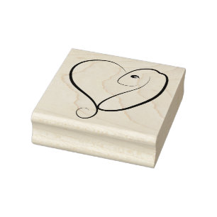 Rabbit Love Rubber Stamp