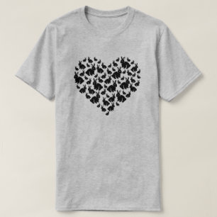 Rabbit Lover Cute Bunny Heart Shape T-Shirt