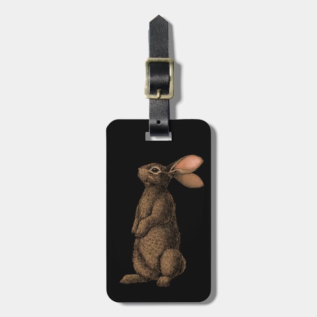 Rabbit Luggage Tag (Front Vertical)