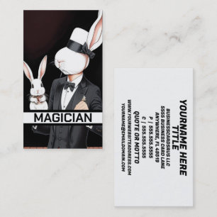 Rabbit Magician Business Card
