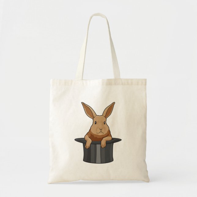 Rabbit Magician Magic hat Tote Bag (Front)
