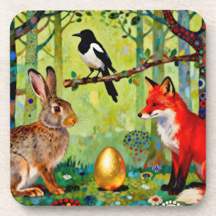Rabbit, Magpie, Fox and “The Forest’s Secret” Coaster