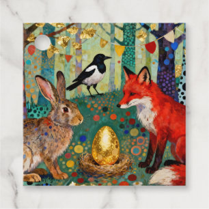 Rabbit, Magpie, Fox and “The Golden Goose Egg” Favour Tags