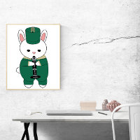 Rabbit Marching Band Clarinet Green Gold