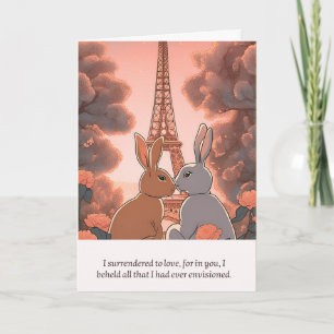 rabbit message happy birthday card
