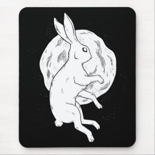 Rabbit Moon Mouse Pad