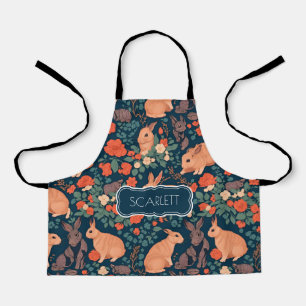 Rabbit Mosaic Colourful Personalised Pattern Apron