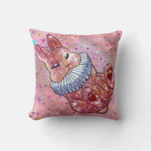 Rabbit named Ladybug Cushion