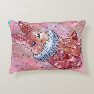 Rabbit named Ladybug Decorative Cushion