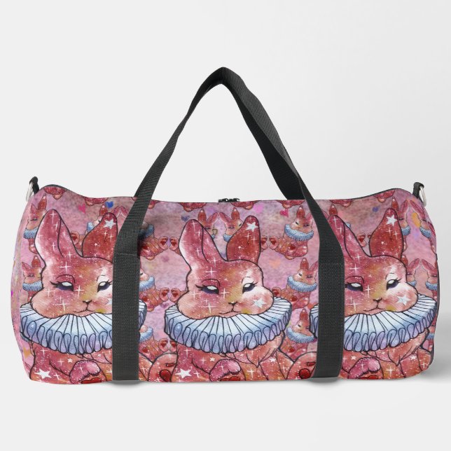 Rabbit named Ladybug Duffle Bag (Front)