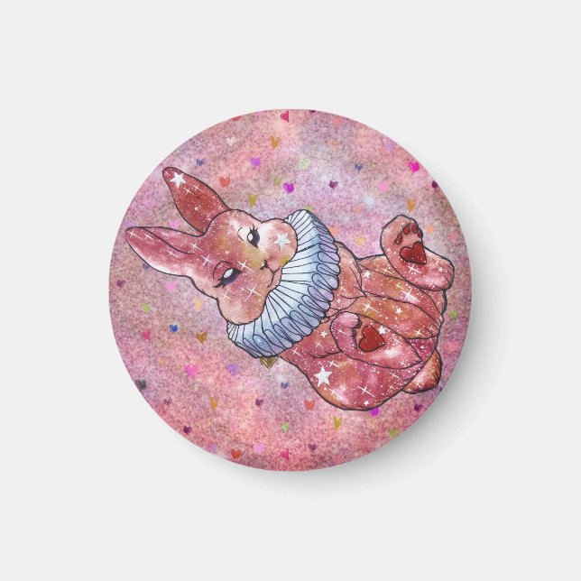 Rabbit named Ladybug Magnet (Front)