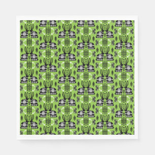Rabbit Nordic Scandinavian Folk Art Napkin