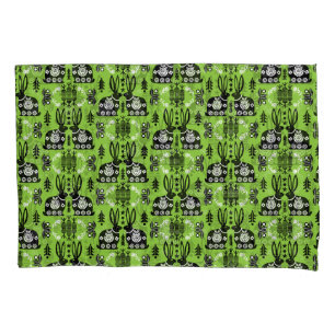 Rabbit Nordic Scandinavian Folk Art Pillowcase