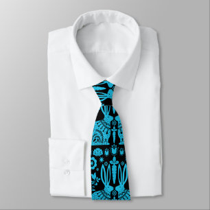 Rabbit Nordic Scandinavian Folk Art     Tie