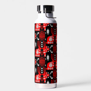Rabbit Nordic Scandinavian Folk Art          Water Bottle