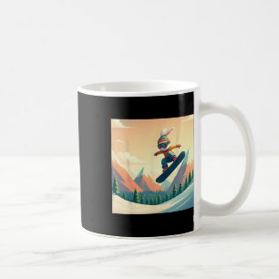Rabbit On A Showboard  Coffee Mug