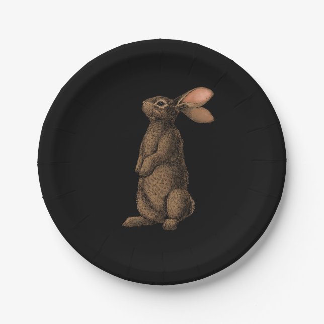 Rabbit Paper Plate (Front)