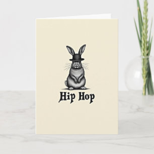 Rabbit Pattern Hip Hop Card