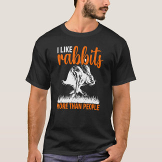 Rabbit Pet Carrots Saying Retro 3 T-Shirt