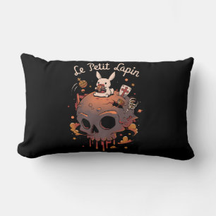 Rabbit Planet - White Bunny Prince Lumbar Cushion