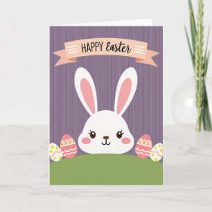 Rabbit Polka Dot Springtime Card