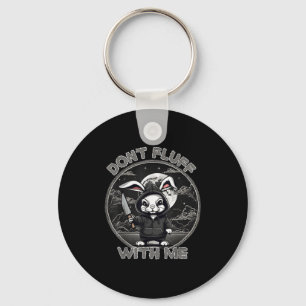 Rabbit Pun Don´t Fluff With Me Evil Bunny Costume  Key Ring