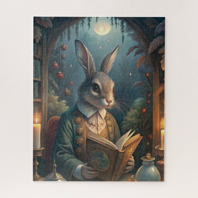 Rabbit Reading Jigsaw Puzzle (Vertical)