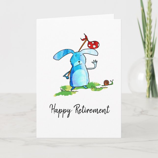 Rabbit Retirement Card (Front)