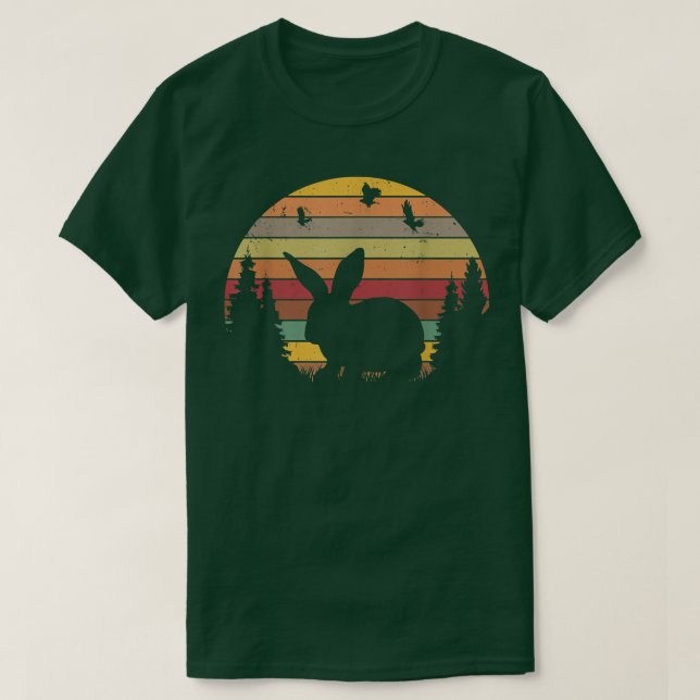 Rabbit Retro Rabbit Vintage T-Shirt (Design Front)