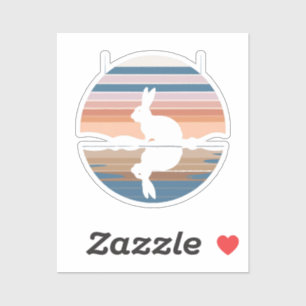 Rabbit Retro Sunset