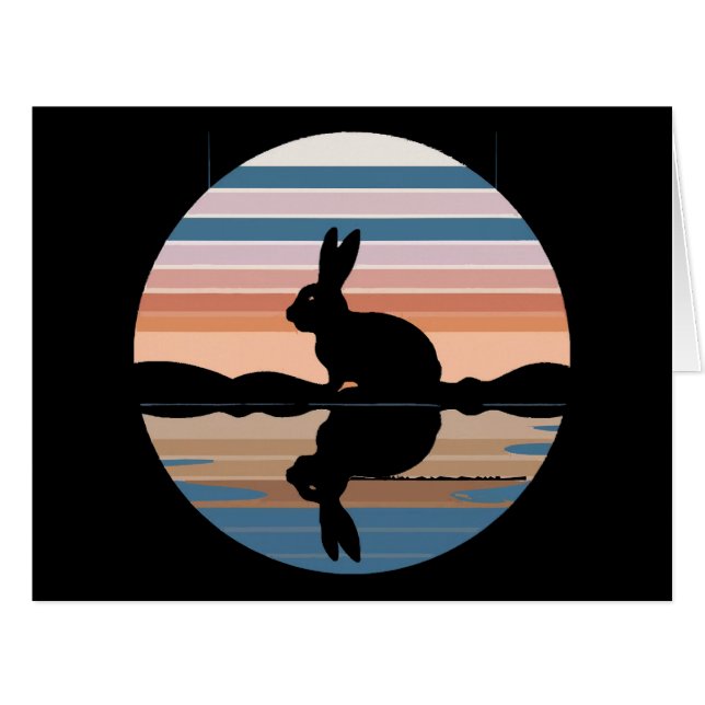 Rabbit Retro Sunset (Front Horizontal)