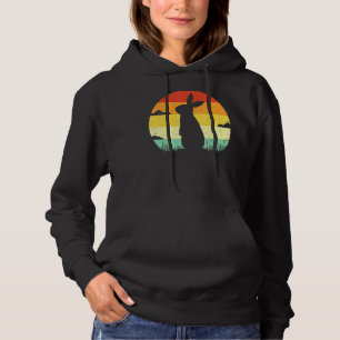 Rabbit Retro Vintage 80s Style Bunny Lover Hoodie