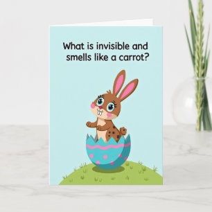 Rabbit Riddle Fun Day Card