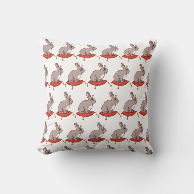 Rabbit Royalty Cushion (Front)