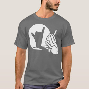 Rabbit shadow hand Call You hand sign language T-Shirt