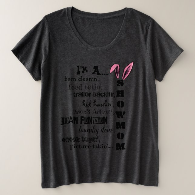Rabbit Show Mum Shirt (Design Front)