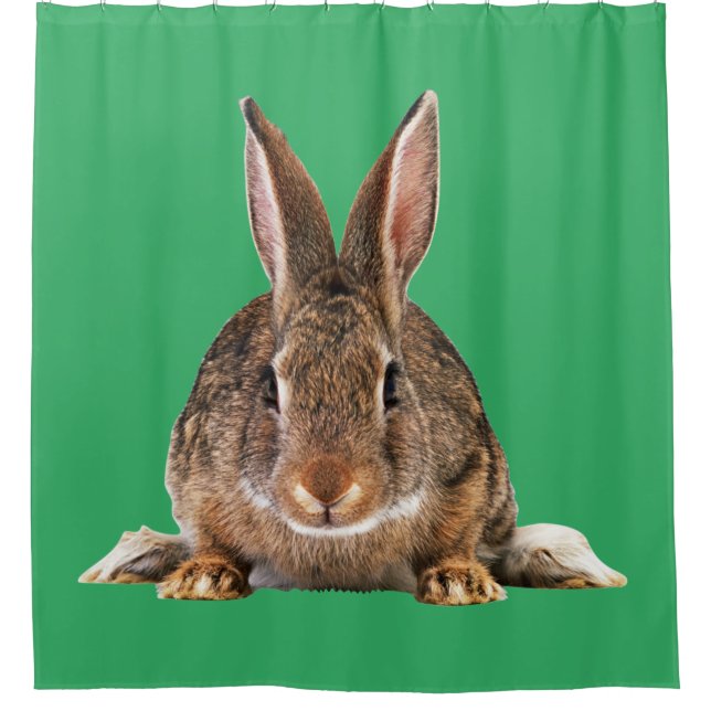 RABBIT  SHOWER CURTAIN (Front)
