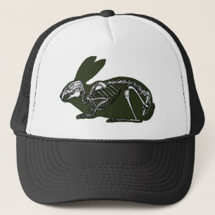 rabbit skeleton trucker hat