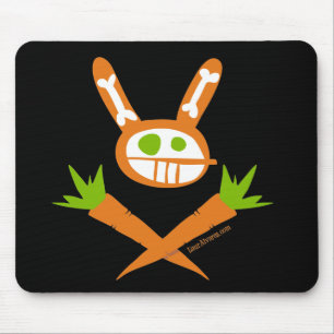 Rabbit Skull Mouse Pad