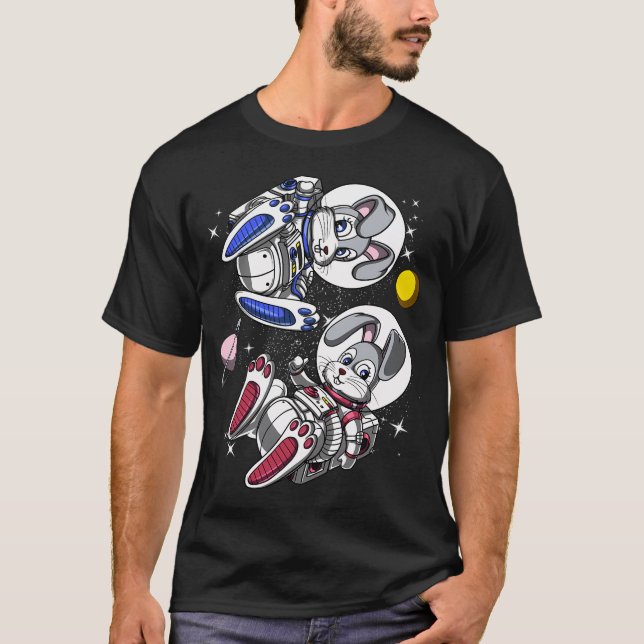 Rabbit Space Astronauts T-Shirt (Front)