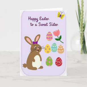 Rabbit Spring Pattern Card