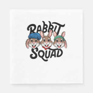 Rabbit Squad TShirt for Rabbit Lover Shirt _ Cool Napkin