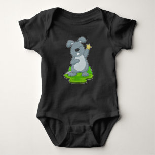 Rabbit Star Baby Bodysuit