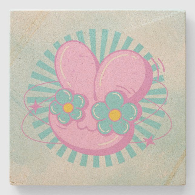 Rabbit Stone Coaster (Front)