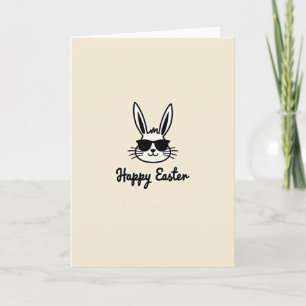 Rabbit Sunglasses Easter Card